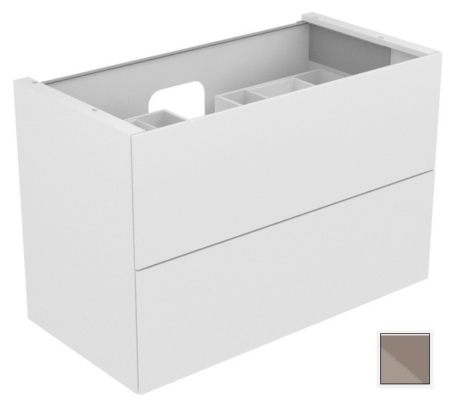 Keuco тумба подвесная под раковину с двумя выдвижными фронтами, edition 11, трюфель арт. 31352 140000