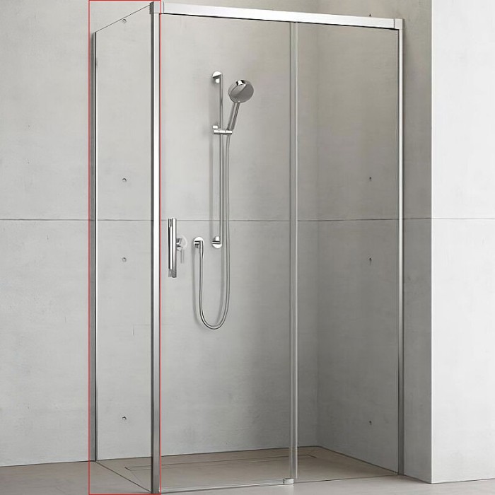 Radaway душевая стенка 100 l профиль хром стекло прозрачное, Idea - 387052-01-01L