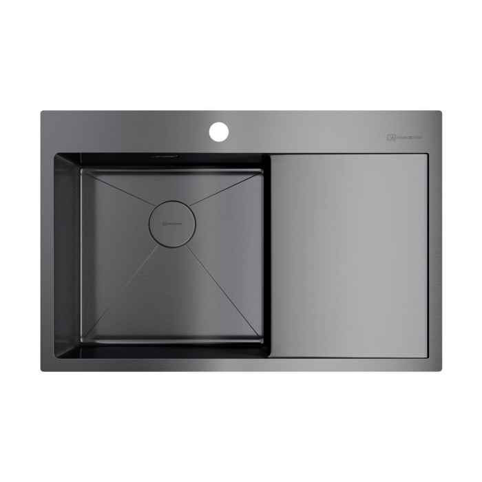 Omoikiri кухонная мойка Akisame 78-L, вороненая сталь арт. 4973099