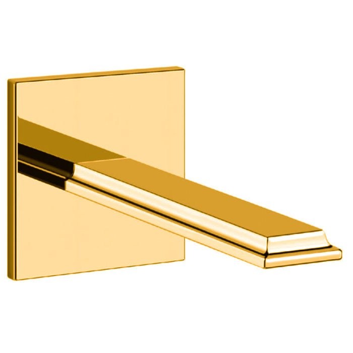 Gessi Настенный излив на 1/2” для монтажа с удаленным управлением 46112+46106 (не входит в комплект), Eleganza, 46100#080 цвет: золото