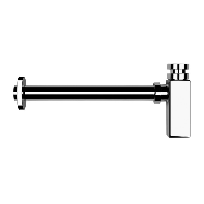 Gessi Сифон для раковины квадратный, под донный клапан Eleganza, хром - 01410#031