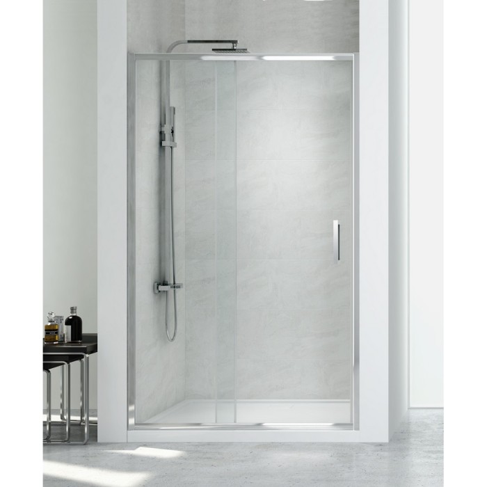 Дверь в нишу new corrina 100x195, New trendy New corrina chrome, хром арт. D-0089A