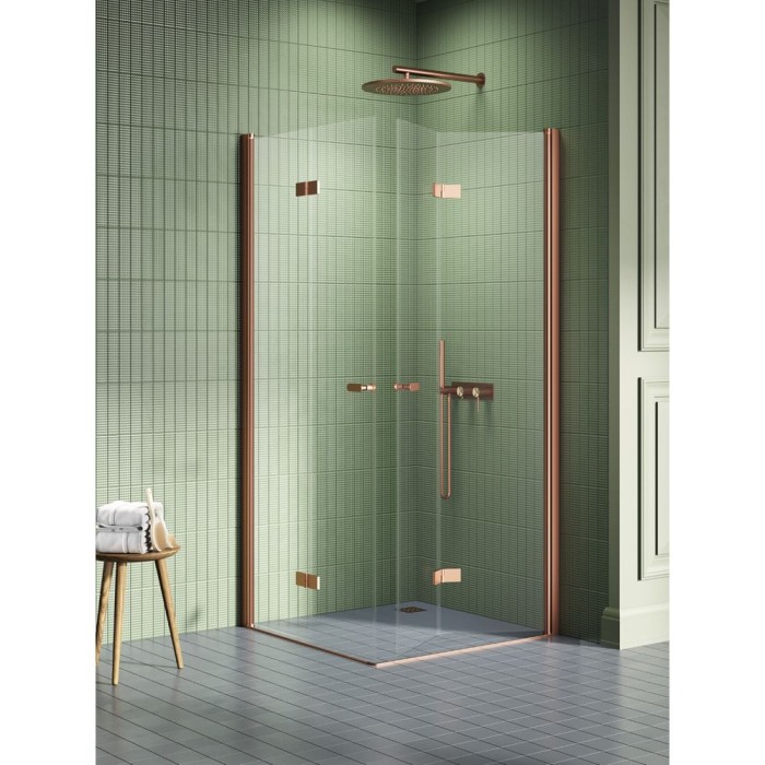Душевое ограждение 70x70x195, New trendy New soleo copper brushed, браширо арт. K-2075