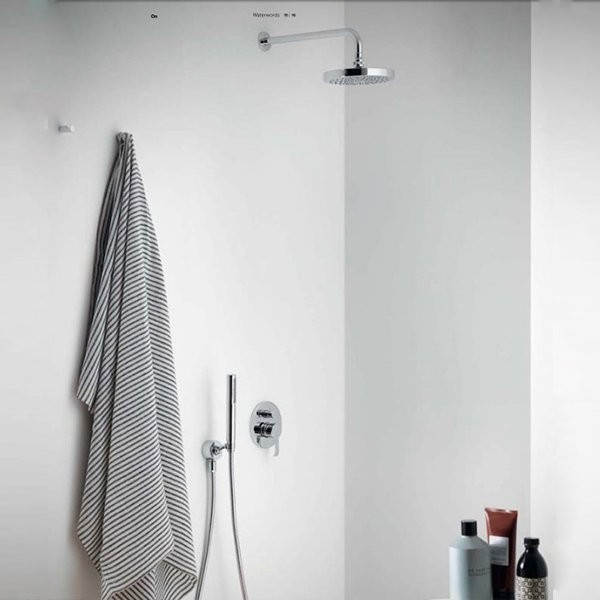 Zucchetti душевая система с верхним душем, on, хром арт. z93867 zon127 r99684 z93027 z9397p z94727