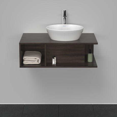 Duravit тумба подвесная под раковину 800 мм х 550 мм, d-neo, de495805353 цвет: каштан темный