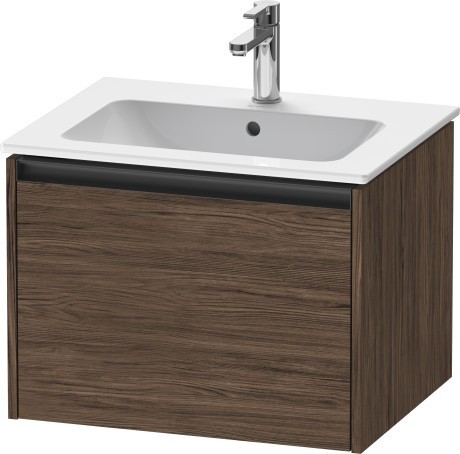 Duravit тумба подвесная под раковину 480 мм х 610 мм х 440 мм, ketho.2, k25062021210000 цвет: орех темный