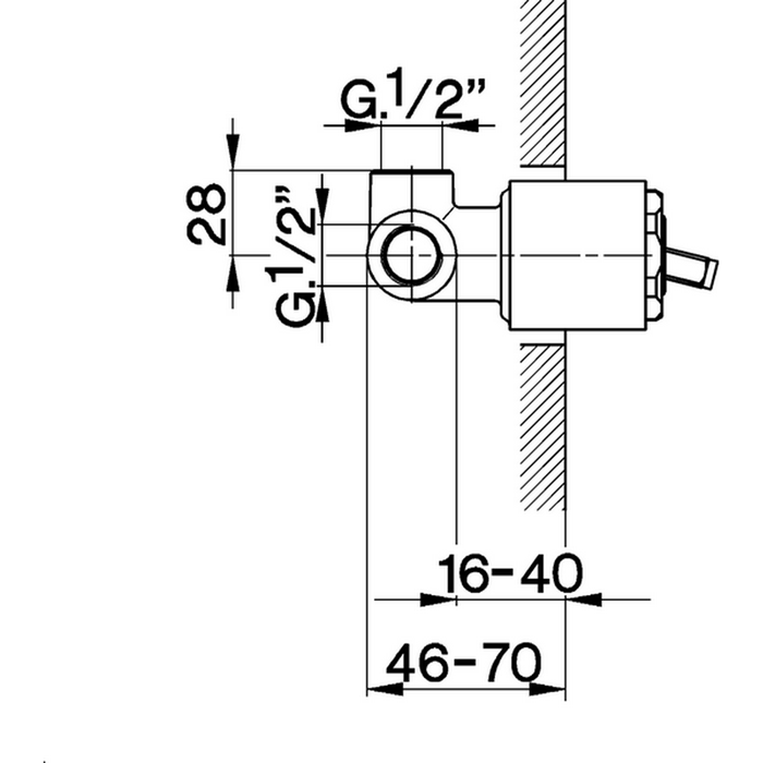Cisal встраиваемая часть однорычажного смесителя для душа, za00230004 complementi, цвет: