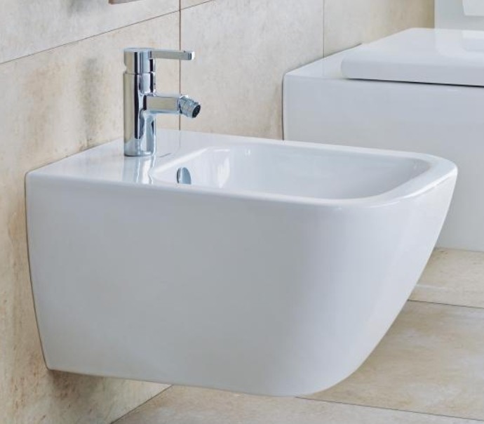 Duravit подвесное биде с переливом, с креплением durafix, happy d.2, 2258150000 цвет: белый