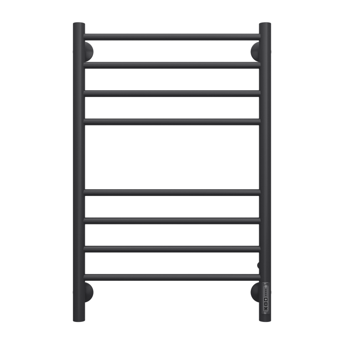 Terminus электрический полотенцесушитель аврора п8 500х800 электро кс 9005 матовый (встроен диммер), электрика эконом арт. 4670078527493