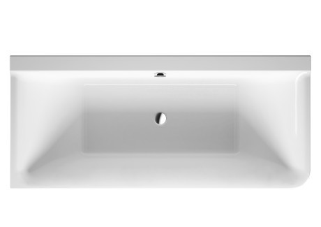 Duravit акриловая ванна 1800 х 800 c двумя наклонами для спины, с бесшовной акриловой панелью и рамой, угловая, p3 comforts, 700379000000000 цвет: белый