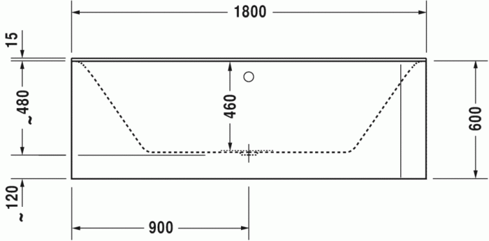 Duravit акриловая ванна 1800 х 800 c двумя наклонами для спины, с бесшовной акриловой панелью и рамой, угловая, p3 comforts, 700379000000000 цвет: белый