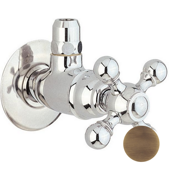 Cisal угловой вентиль 1/2" ar00146027 arcana, цвет: бронза