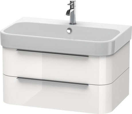Duravit тумба подвесная под раковину, happy d.2, h2 6365 2222 цвет: белый глянцевый