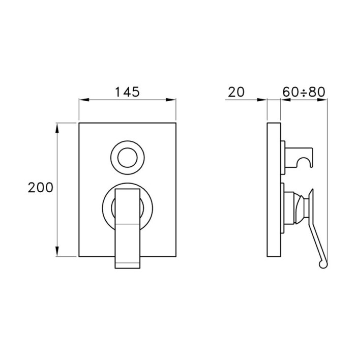 Stella смеситель для душа, casanova, хром арт. cs01405cr00