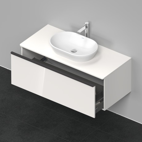 Duravit тумба подвесная под раковину 1200 мм х 550 мм и консолью, d-neo, de494902222 цвет: белый глянцевый