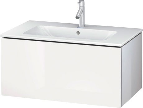 Duravit тумба подвесная под раковину, l-cube, lc 6141 2222 цвет: белый глянцевый