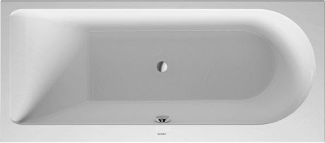 Duravit акриловая встраиваемая ванна 1700 х 750, darling new, 700242000000000 цвет: белый