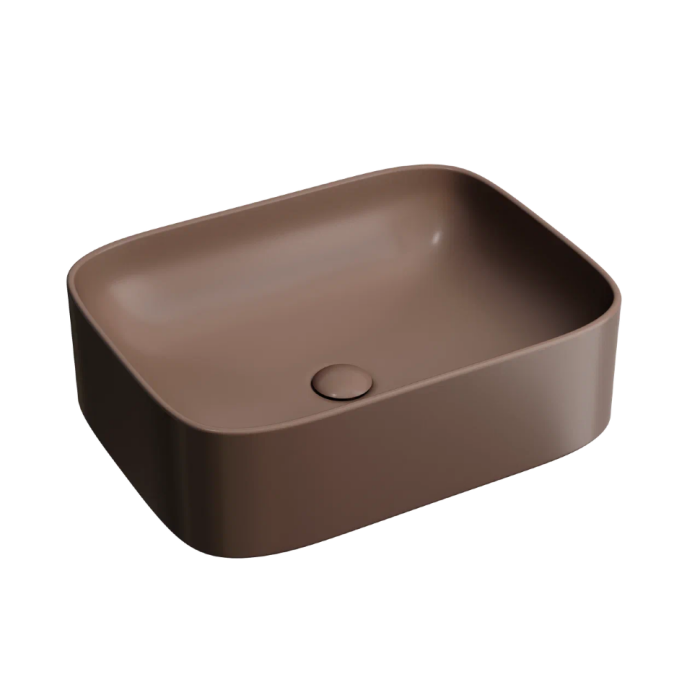 Ceramicanova раковина накладная element, cn6052mdb цвет: коричневый
