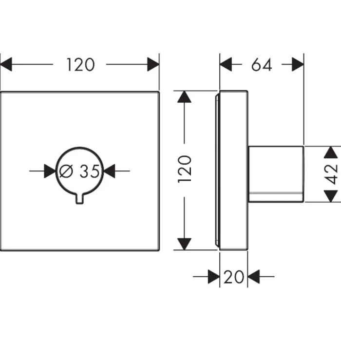 AXOR запорный вентиль, Starck, золото арт. 10972990