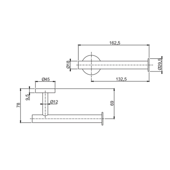 Fima Carlo Frattini держатель для туалетной бумаги, подвесной, spillo steel, сталь арт. f6095/1inox
