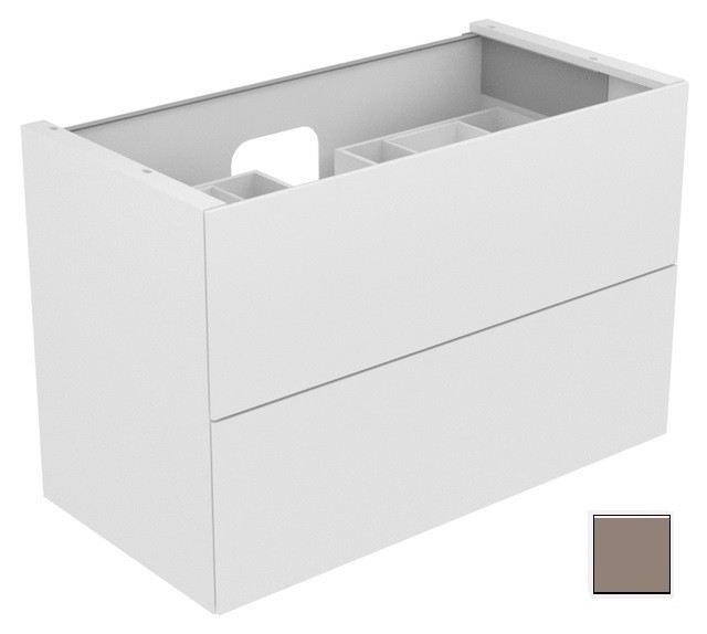 Keuco тумба подвесная под раковину с двумя выдвижными фронтами, edition 11, трюфель арт. 31352 370000