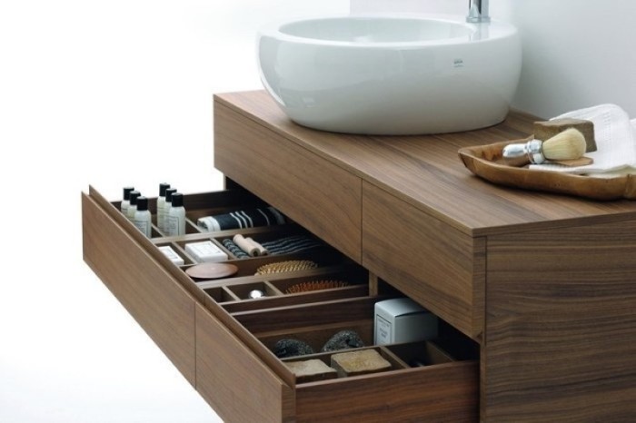 LAUFEN тумба под раковину 1897.1, натуральный шпон, IL BAGNO ALESSI ONE - 4.2412.1.097.630.1