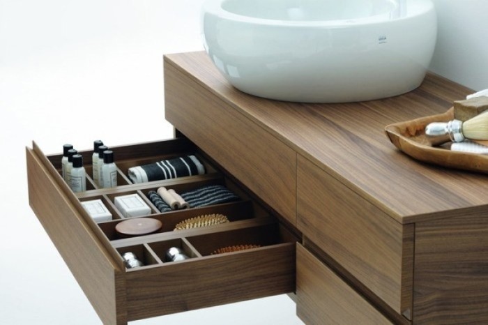 LAUFEN тумба под раковину 1897.1, натуральный шпон, IL BAGNO ALESSI ONE - 4.2412.1.097.630.1