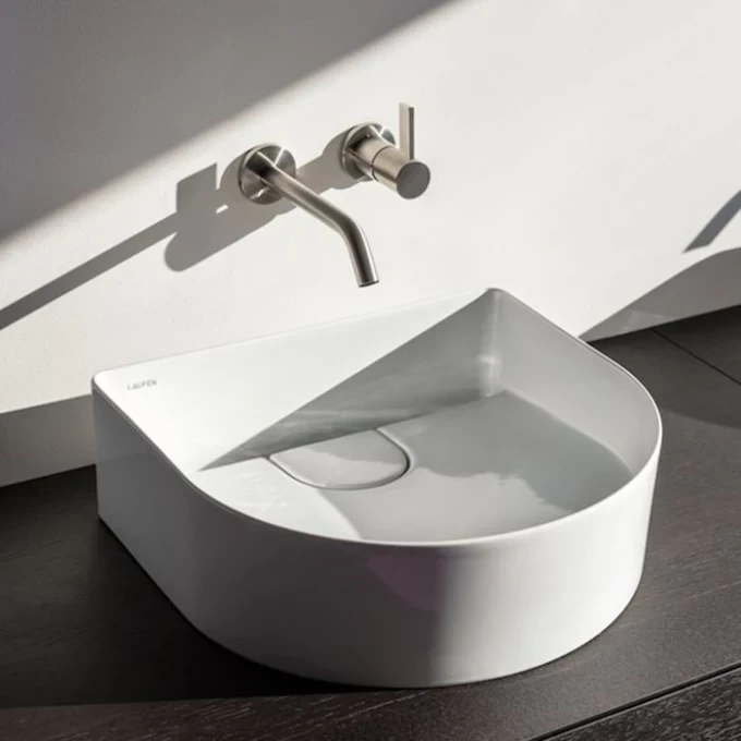 LAUFEN раковина с текстурой 410x365 мм, SONAR - 8.1234.3.000.112.1