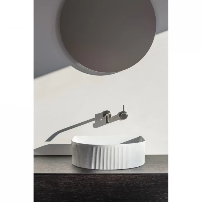 LAUFEN раковина с текстурой 410x365 мм, SONAR - 8.1234.3.000.112.1