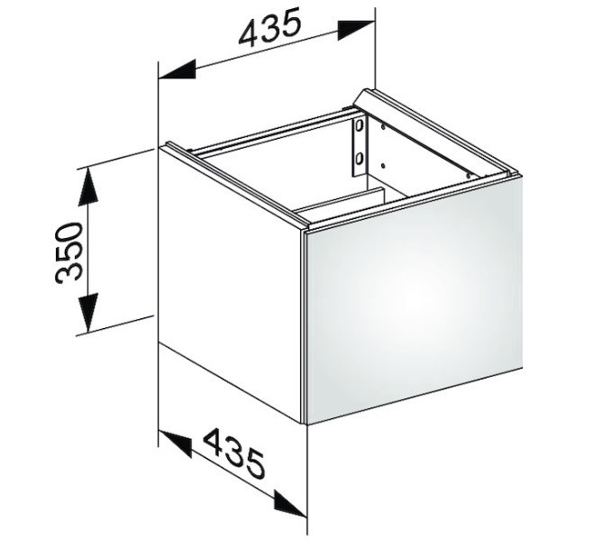 Keuco тумба под умывальник, edition 11, белый арт. 31198 380002