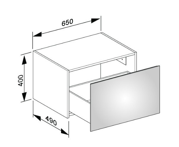 Keuco боковая тумба, plan, кашемир арт. 32925 180000
