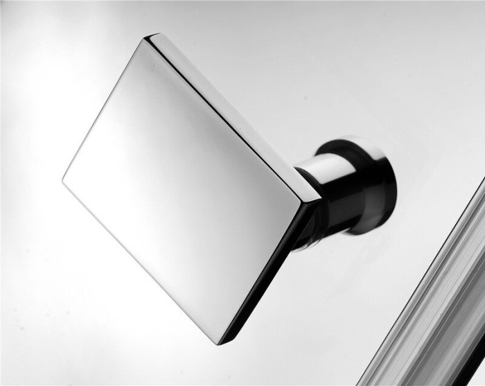 Radaway душевой уголок pdj 90x90 r профиль хром стекло графит, Almatea - 30702-01-05N