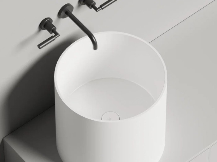 Salini раковина накладная 46x46, armonia, 130118mrf цвет: матовый белый