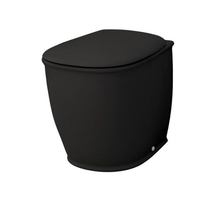 ArtCeram унитаз напольный, azv002 03 00 azuley цвет: черный глянцевый