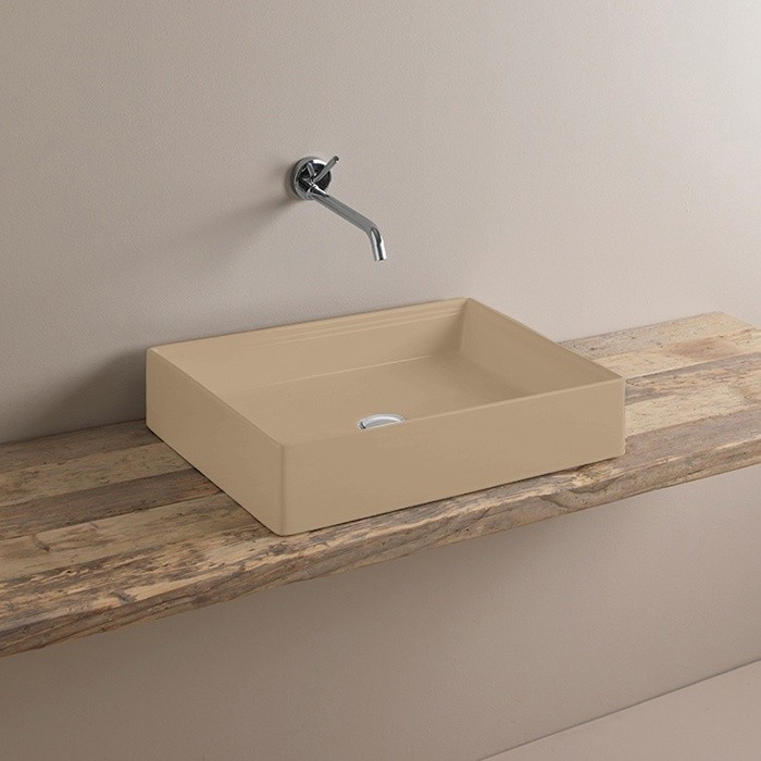 ArtCeram раковина (накладная), scl002 22 00 scalino цвет: кремовый