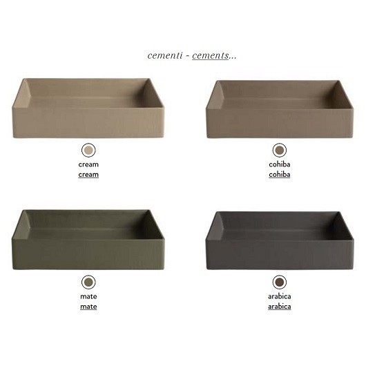 ArtCeram раковина (накладная), scl002 22 00 scalino цвет: кремовый