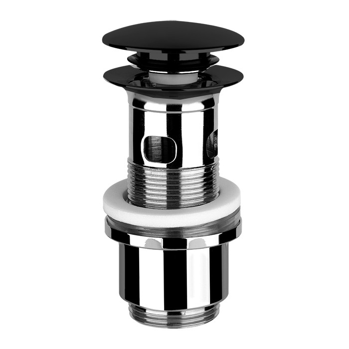 Gessi Донный клапан Stop&Go для раковины с переливом Stop G, черный - 01422#299