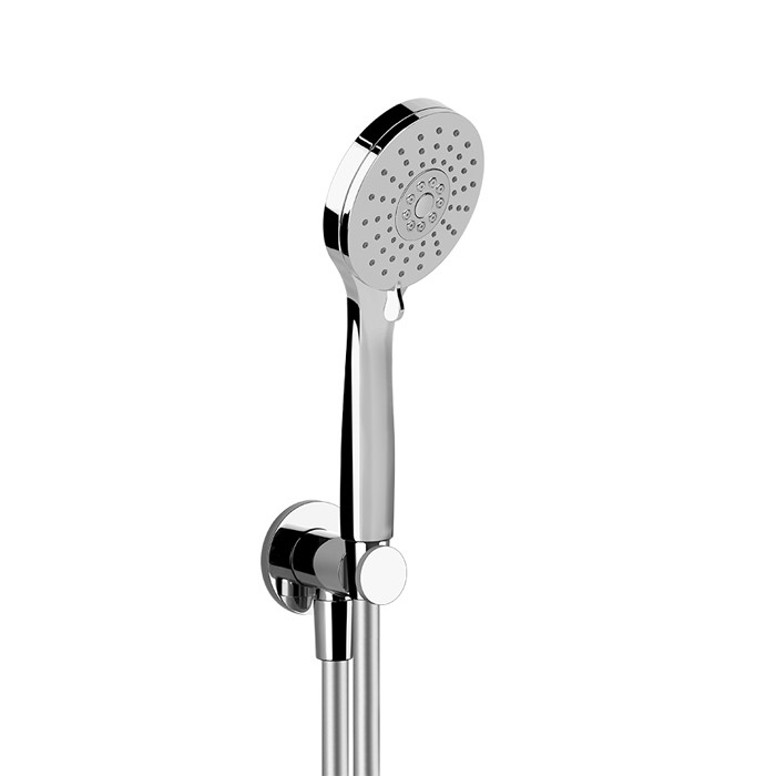 Gessi Душевой гарнитур, вывод воды, держатель, шланг 1,5м и Ручной душ, с 3 режимами струи с защитой от изв. налёта, Emporio shower, 47324#031 цвет: хром