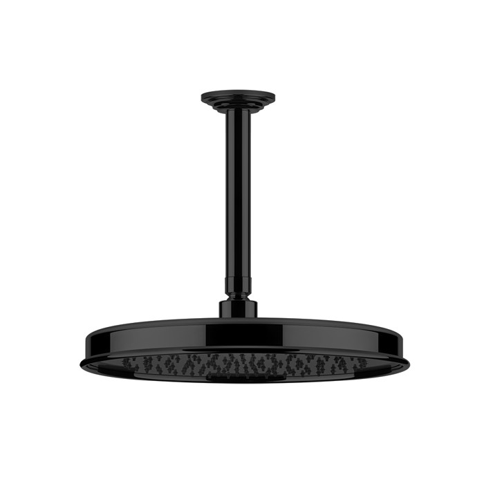Gessi Верхний душ d300 мм., с потолочным держателем 293 мм., Venti20, 65153#299 цвет: черный матовый
