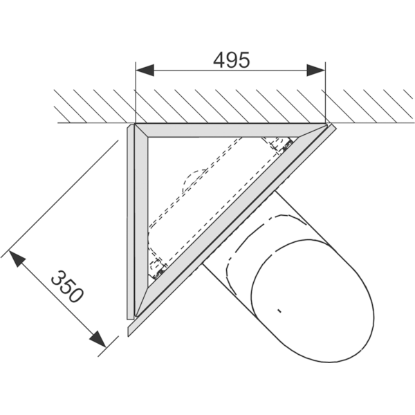 TECE комплект для установки модуля под углом к стене, - 9380004