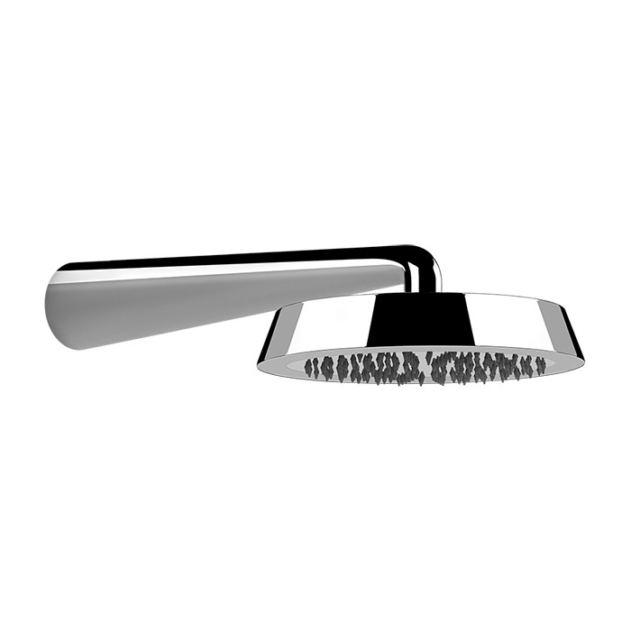 Gessi Верхний душ d24 см, с настенным держателем 40 см, Cono, 45151#031 цвет: хром