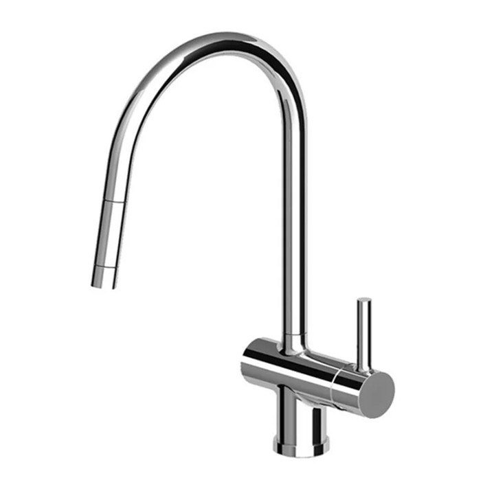 Zucchetti однорычажный смеситель для мойки на 1 отверстие, pancucina, хром арт. zp6285