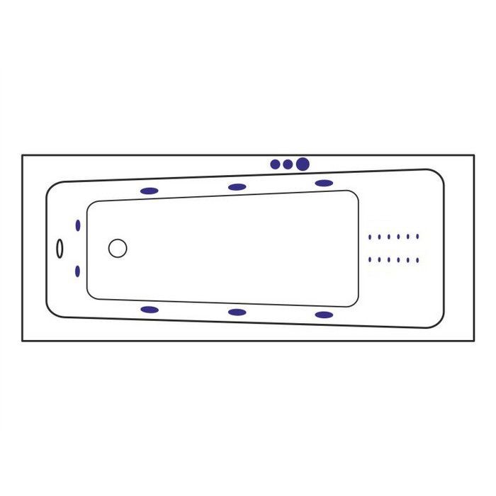 Ванна 170x70 smart nano, Excellent Ava, хром арт. WAEX.AVA17.SMARTNANO.CR