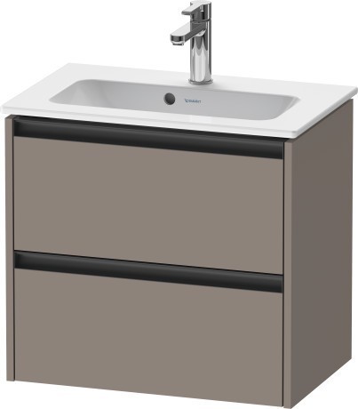 Duravit тумба подвесная под раковину 390 мм х 610 мм х 549 мм, ketho.2, k25255043430000 цвет: базальт матовый