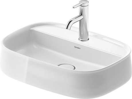 Duravit раковина накладная 390 мм х 550 мм, без перелива, zencha, 2374550071 цвет: белый