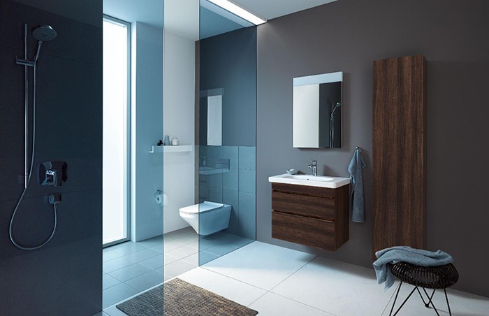 Duravit шкаф-пенал подвесной, durastyle, ds1229r5353 цвет: каштан темный