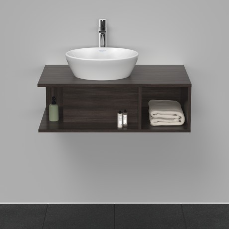 Duravit тумба подвесная под раковину 800 мм х 550 мм, d-neo, de492805353 цвет: каштан темный