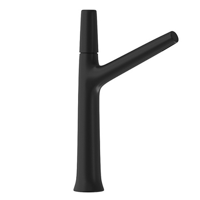 Cisal высокий смеситель для раковины vi00354440 vita cisal, цвет: чёрный матовый