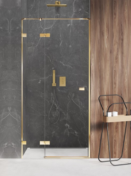 Дверь в нишу shine l 80x200, New trendy Avexa gold, золото арт. EXK-1630
