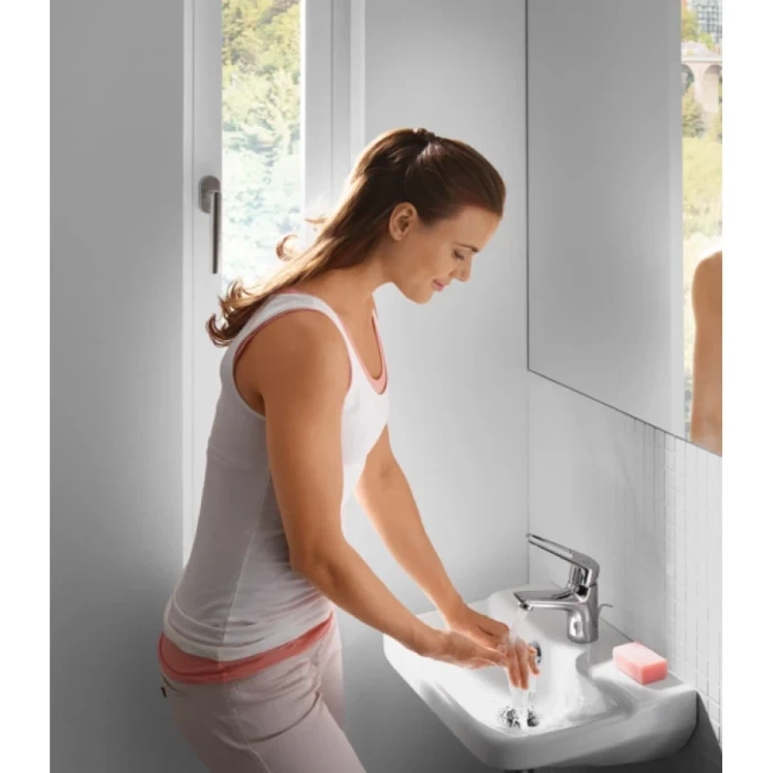 Hansgrohe смеситель для раковины с донным клапаном, Novus Loop, хром арт. 71080000